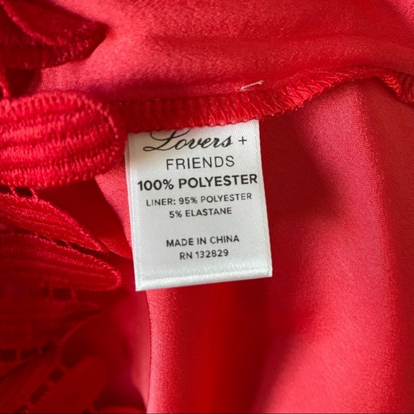 Lovers + Friends Coral Caspian Lace Shift Dress - Picture 9 of 10